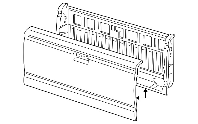 1F70-65-600 Деталь TAIL GATE