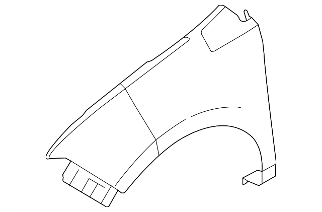 7T4Z-16005-A Деталь FENDER, RIGHT