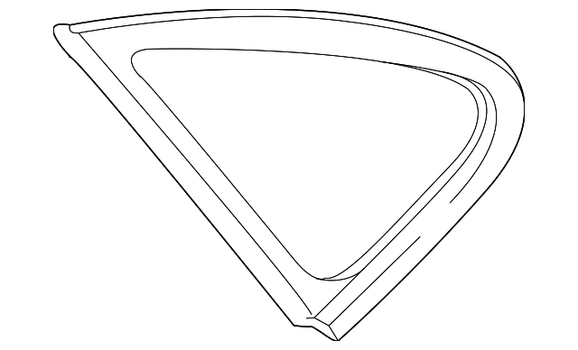 87820-2H000 Деталь QUARTER GLASS, RIGHT