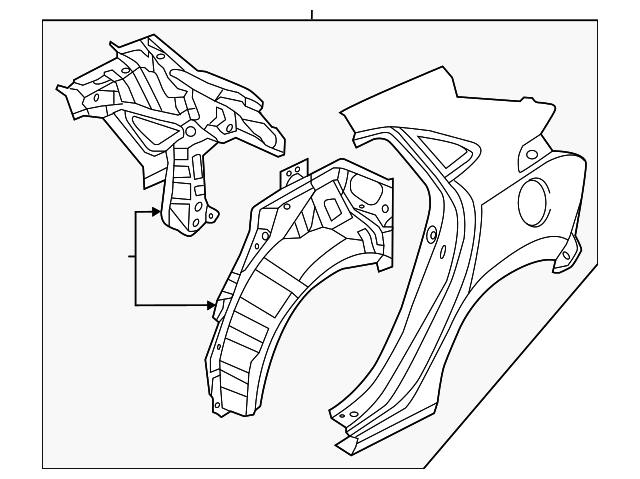 70200-A5A00 Деталь QUARTER PNL ASSY, RIGHT