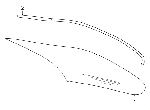 CLK320 GLASS & HARDWARE - BACK