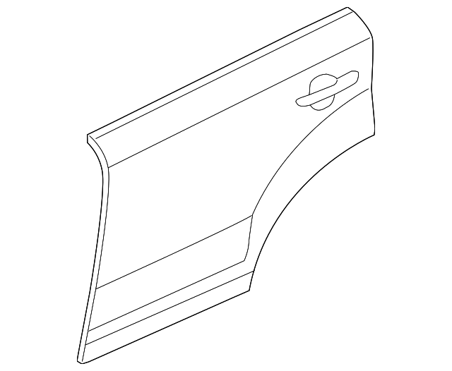 77111-1U000 Деталь OUTER PANEL, LEFT