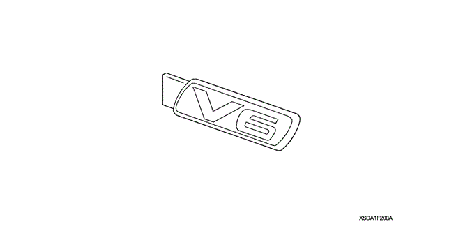 ACCESSORIES/EMBLEM KIT (V6) for 2003 Honda ACCORD COUPE #1