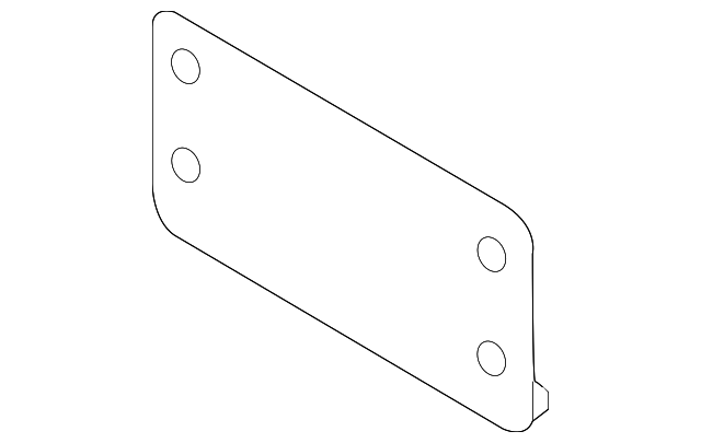 3C8-807-285-9B9 Деталь LICENSE BRACKET