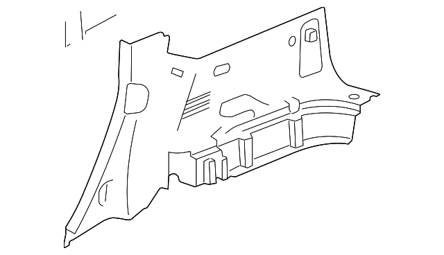 25822634 Деталь LOWER QTR TRIM, RIGHT