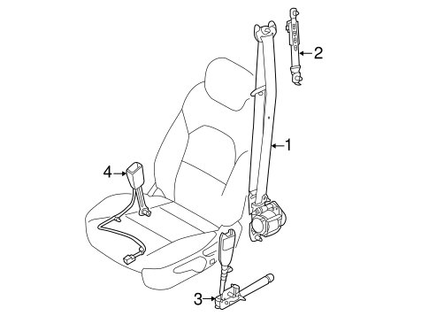 Cadenza FRONT SEAT BELTS