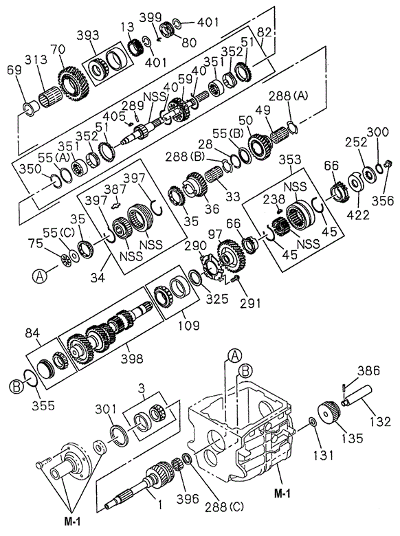 TRANSMISSION - MANUAL/MT TRANSMISSION GEAR (DX) for 1995 Honda PASSPORT #1