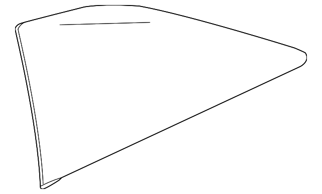 23315194 Деталь QUARTER GLASS, RIGHT