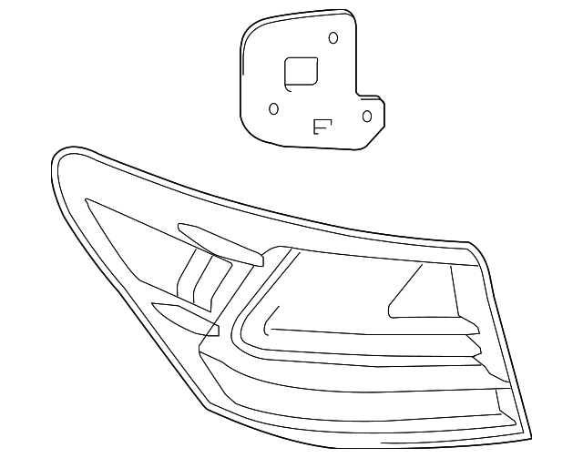 81561-50240 Деталь TAIL LAMP, LEFT