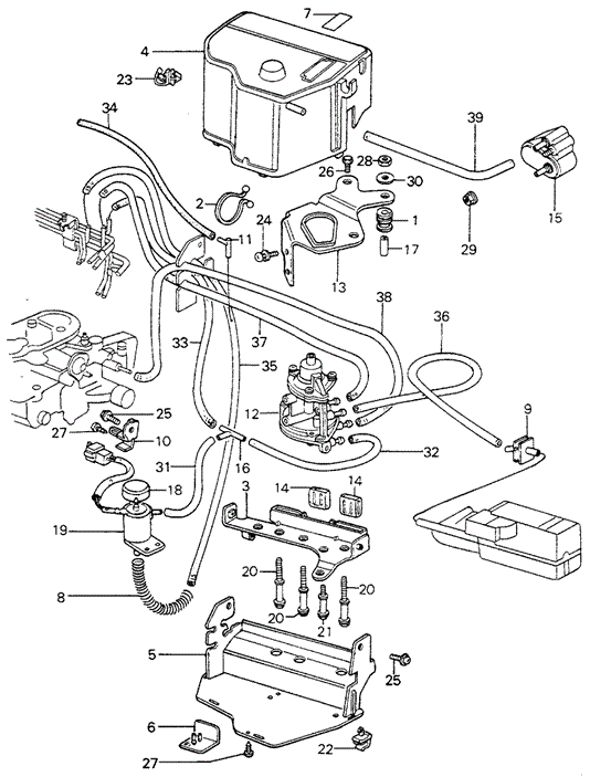 ENGINE/NO. 2 CONTROL BOX (3) for 1982 Honda CIVIC 5-DOOR #1