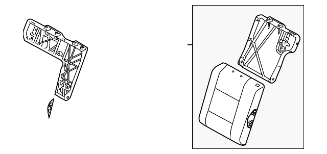 8730285Z40 Деталь SEAT BACK ASSY, LEFT