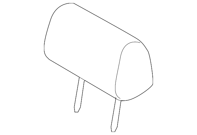 8640185Z60 Деталь HEADREST, OUTER, RIGHT
