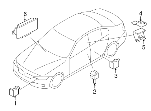 328i GT xDrive AIR BAG COMPONENTS