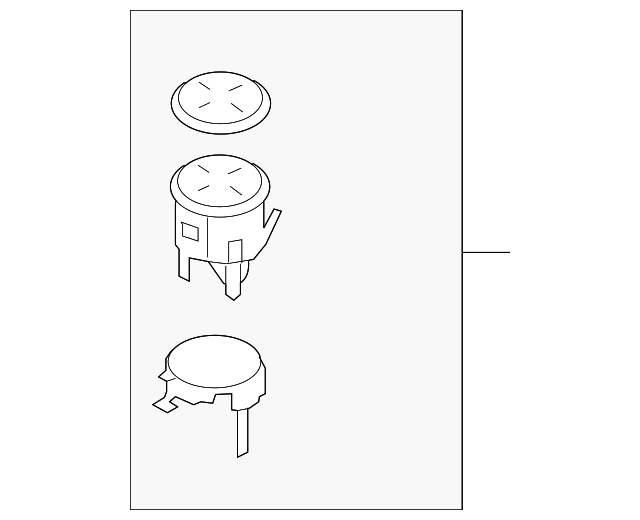 3D0-858-604-B-1SG Деталь CUP HOLDER, RIGHT