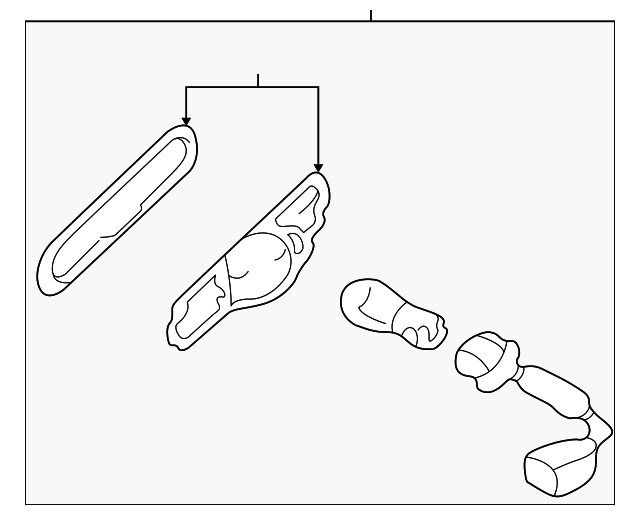92404-2D250 Деталь SIDE MARKER LAMP, RIGHT