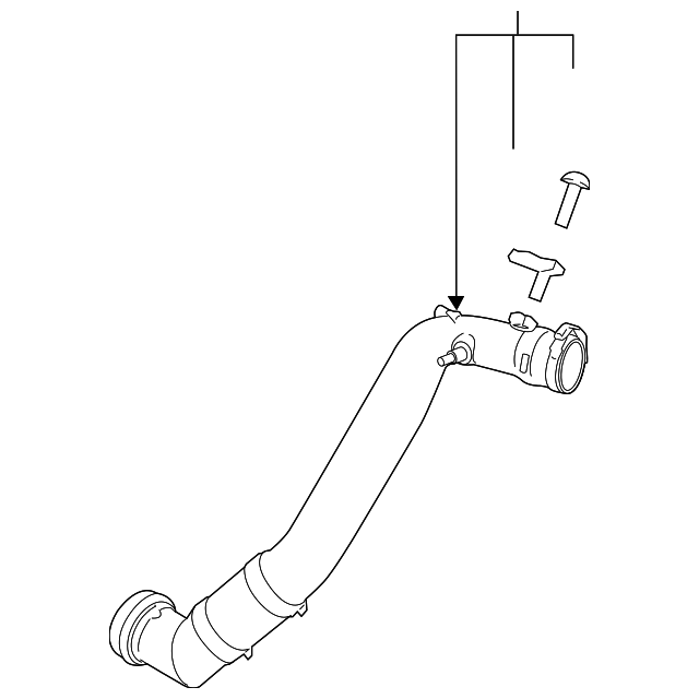 FL3Z-6F073-B Деталь OUTLET HOSE
