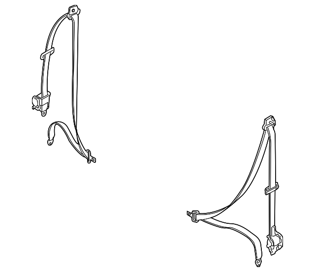88810-1D500S8 Деталь BELT & RETRACTOR, LEFT