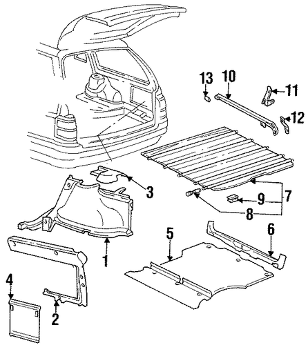 Passat INTERIOR TRIM - REAR BODY
