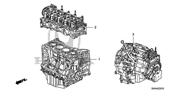 ENGINE/ENGINE ASSY. - TRANSMISSION ASSY. for 2007 Honda CR-V #1