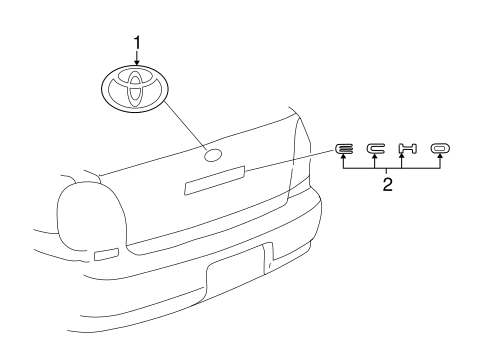 Echo EXTERIOR TRIM - TRUNK