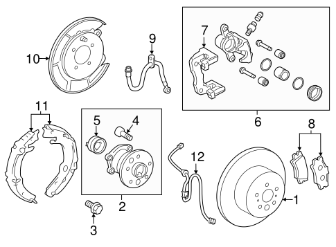 Camry BRAKE COMPONENTS