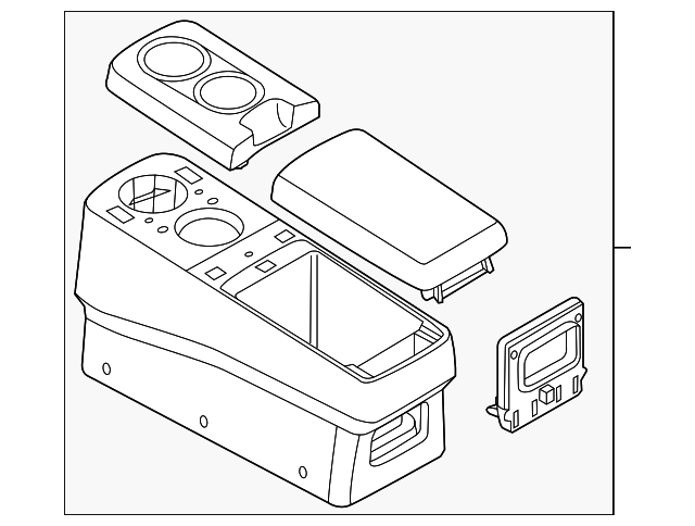 96950-1JA0C CONSOLE ASSY