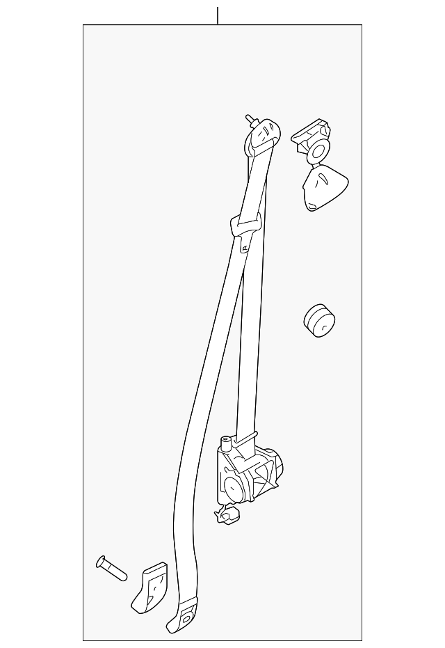AC3Z-26611B09-AC Деталь RETRACTOR ASSY, LEFT