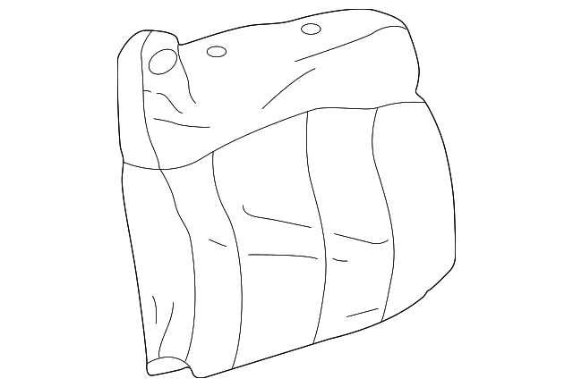 89044803 SEAT BACK COVER, RIGHT