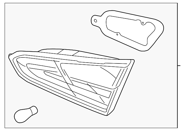 92403-A7200 Деталь BACKUP LAMP ASSY, LEFT