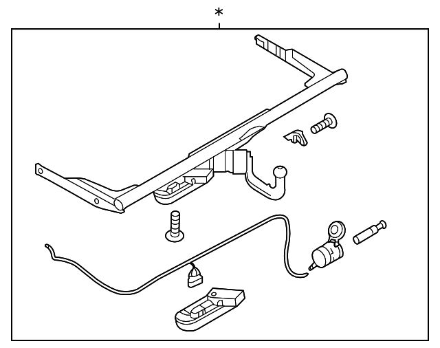 3AA803880E Деталь TRAILER HITCH