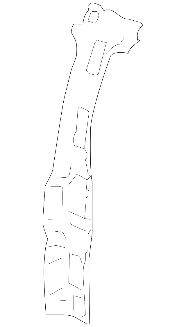 15283472 Деталь LOCK PILLAR, RIGHT