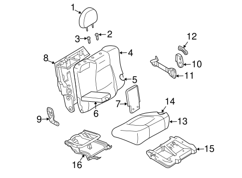 Santa Fe REAR SEAT COMPONENTS