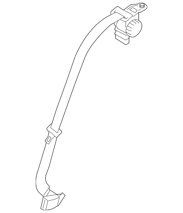 89850-A7500WK Деталь CENTER BELT ASSY