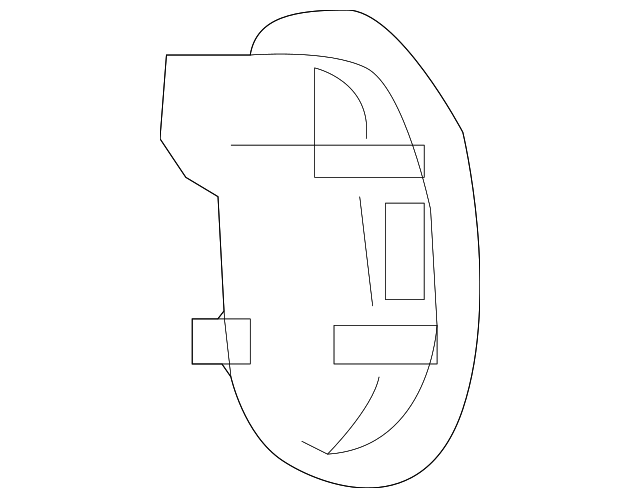 7B0-959-538 Деталь RADIO SWITCH, RIGHT