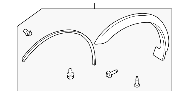 7755067DA0P14 Деталь WHEEL FLARE, RIGHT
