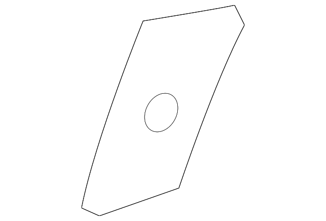 82440-2M000 DOOR GLASS RETAINER PLATE, LEFT