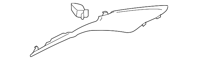 4E4-868-289-D-5T9 Деталь UPPER QTR TRIM, LEFT