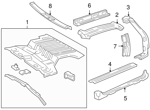 Blazer INTERIOR TRIM - REAR BODY