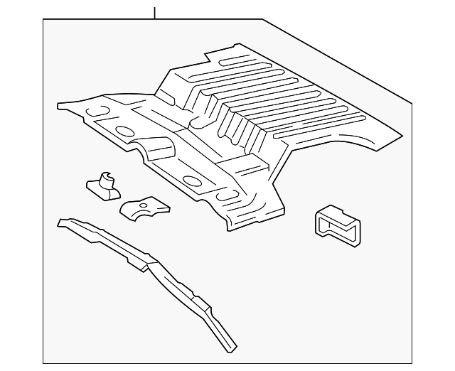 12546343 Деталь REAR FLOOR PAN