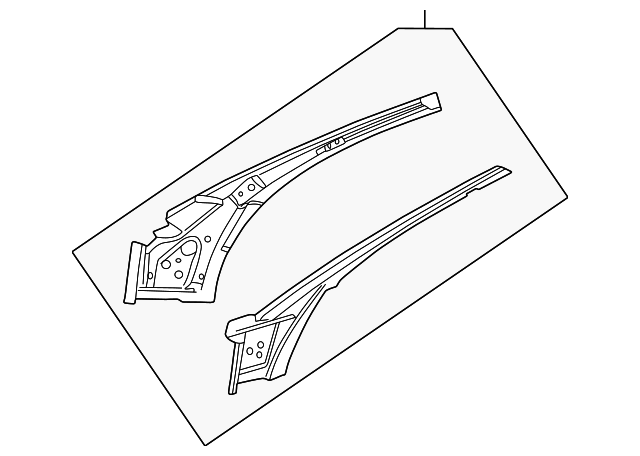 4878705AD Деталь UPPER PILLAR, LEFT