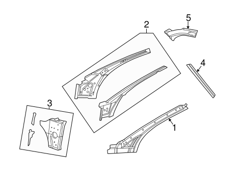 Sebring HINGE PILLAR