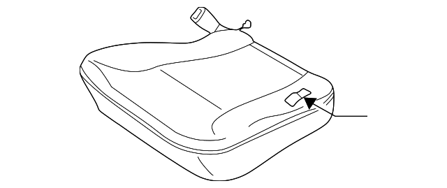 3K2N2-88160A902 Деталь SEAT CUSHION, LEFT