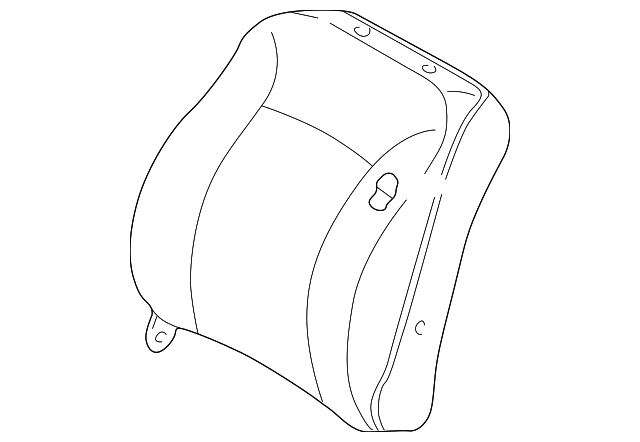 3K2N2-88180A752 Деталь SEAT BACK ASSY, LEFT
