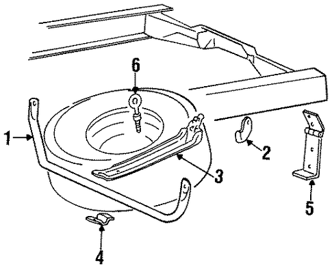B2300 SPARE TIRE CARRIER
