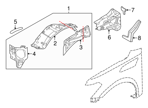 QX80 INNER COMPONENTS