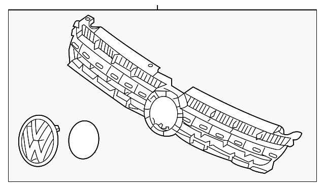 7P6-853-651-A-ZLL Деталь GRILLE