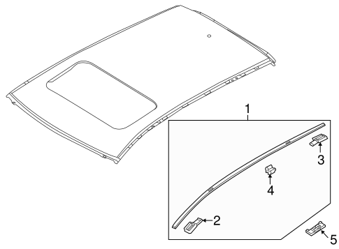 CX-5 EXTERIOR TRIM - ROOF