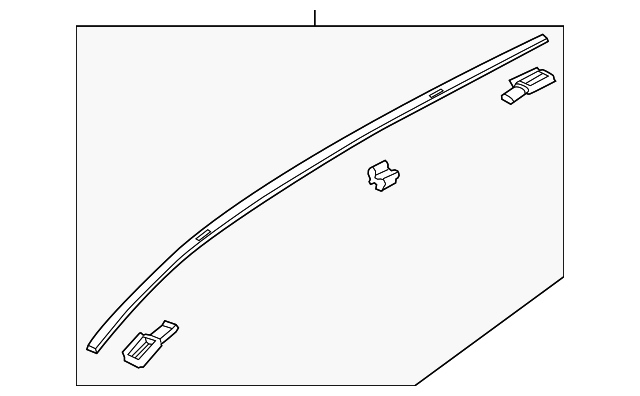 KD33-50-9H0 Деталь ROOF MOLDING, RIGHT