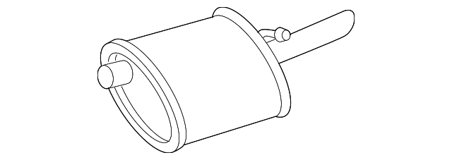 25738946 Деталь MUFFLER W/TPIPE, LEFT