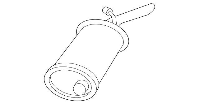 25738947 Деталь MUFFLER W/TPIPE, RIGHT